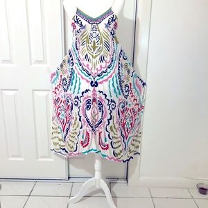 UC By the Sea coral print cover ups